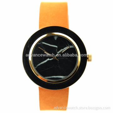 unique stainless steel with marble watch from redear watch company